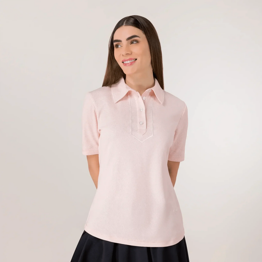 Polo Top - SEASONAL PINK
