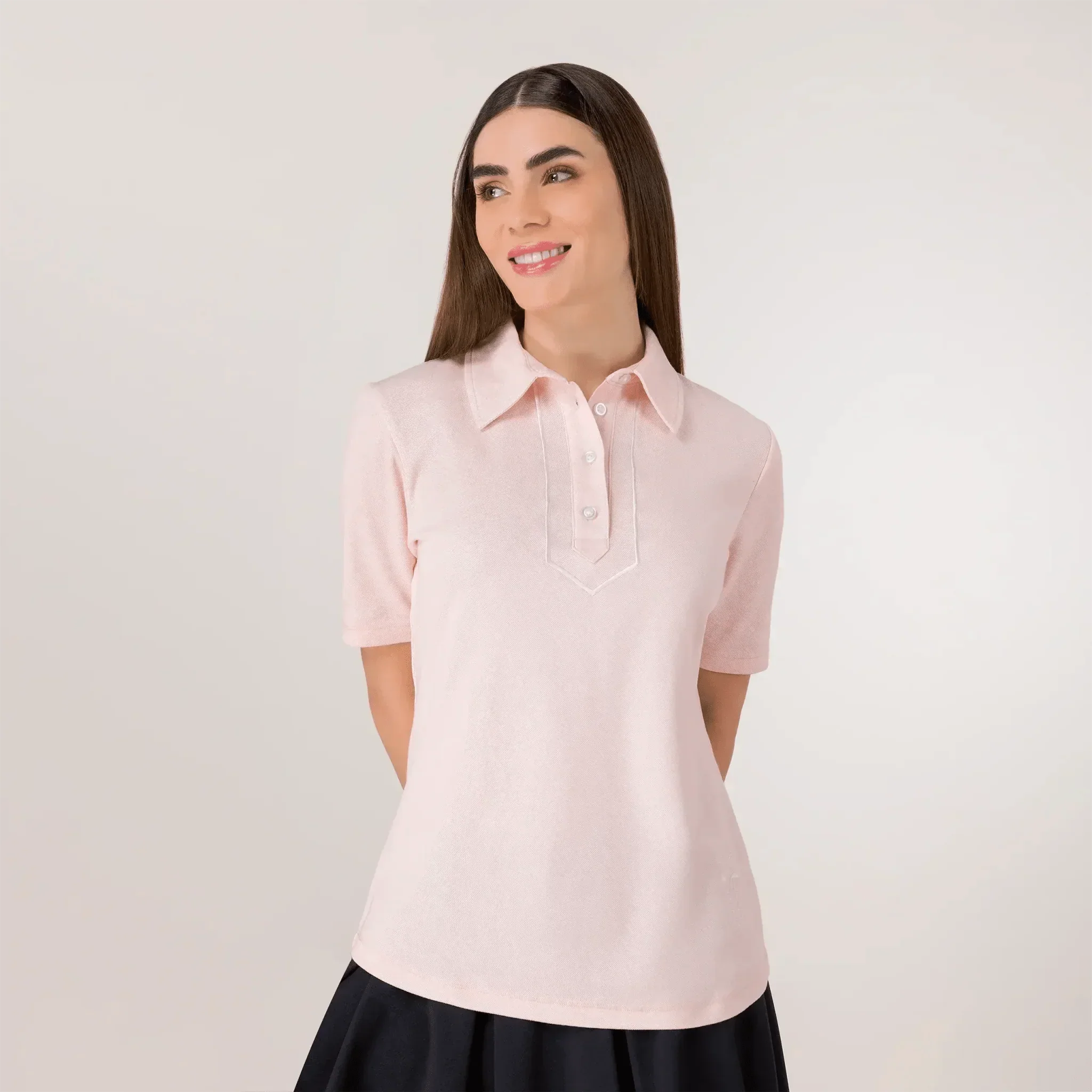 Polo Top - SEASONAL PINK