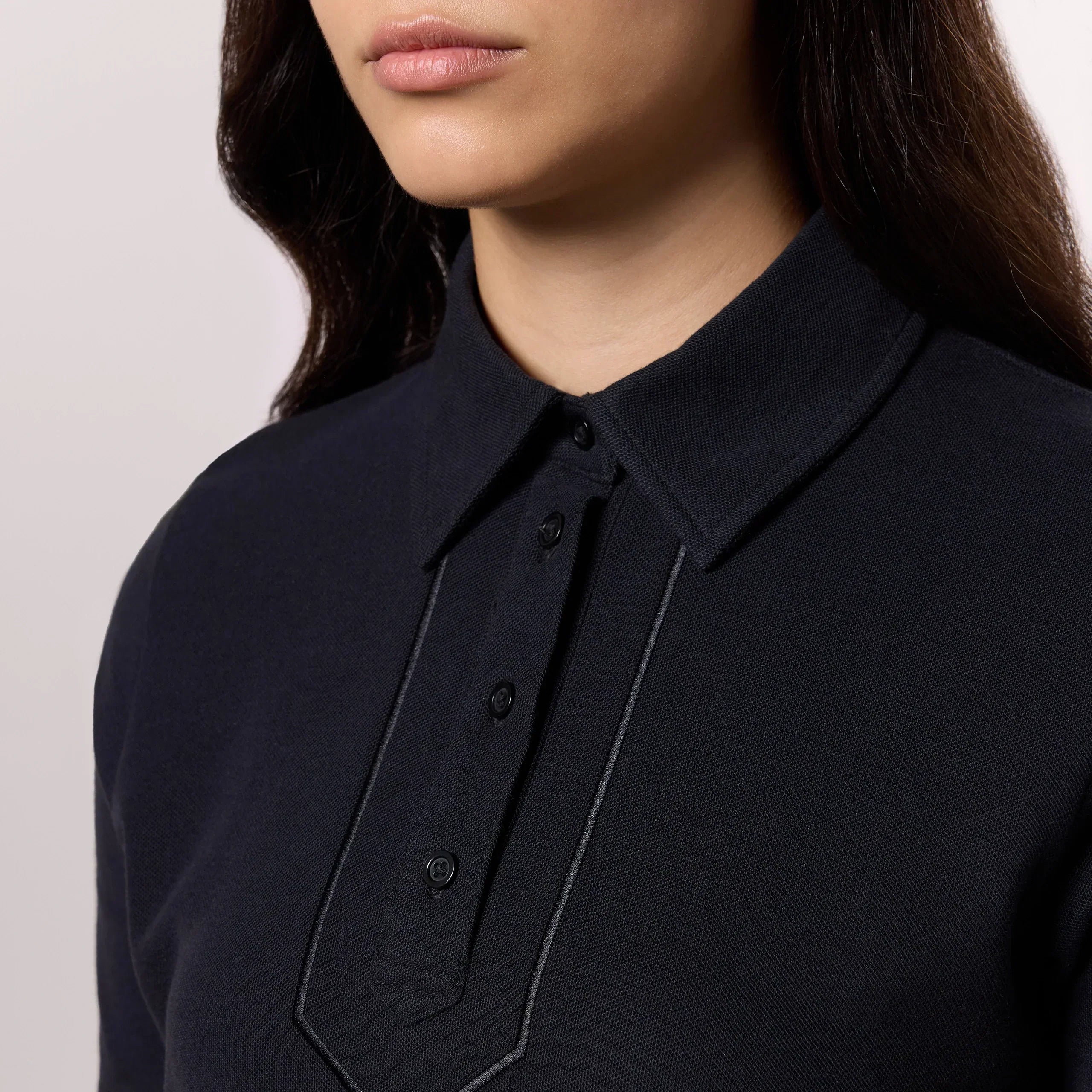Polo Top - SEASONAL BLACK